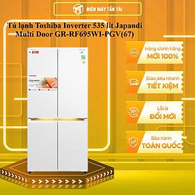 GR-RF695WI-PGV - Tủ lạnh Toshiba Inverter 535 lít Japandi Multi Door GR-RF695WI-PGV - Hàng Chính Hãng - Chỉ Giao HCM