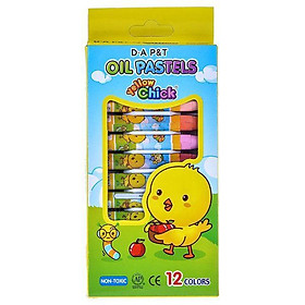Sáp dầu Dooly Hộp giấy, Sáp Con gà, Dooly Oil Pastel - 12 màu