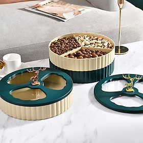 Mua Hộp mứt tết Con Hươu Hợp Kim 2 Tầng Cao Cấp