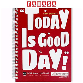 Sổ Lò Xo Bìa Mềm Good Day A5 - Kẻ Ngang - 120 Trang 100gsm - Futurebook - Màu Đỏ