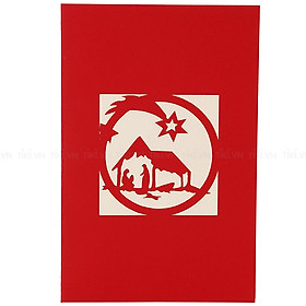 Thiệp Nổi 3D Ninrio - JesusCN012 (10 x 15 cm) - Màu Ngẫu Nhiên 