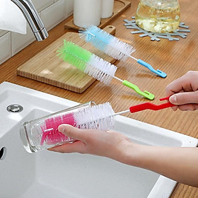 Kitchen Multi-function Cleaning Brush Long Handle Wash Cup Nylon Brush Washing Bottle Brush Hanging Brush