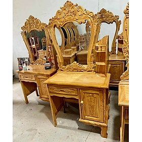 Mua Bàn trang điểm gỗ gõ 80cm (FREESHIP HCM 30-50 KM )