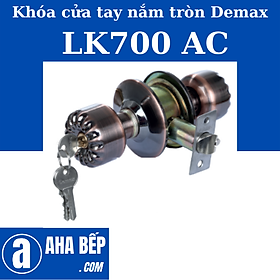 Khóa Cửa Phòng Tay Nắm Tròn Demax LK700 AC. Hàng Chính Hãng