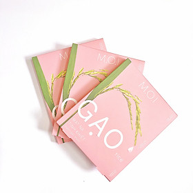 Combo 3 hộp Mặt Nạ Gạo Trong Suốt M.O.I RICE HYDROGEL MASKS Hồ Ngọc Hà (3 Miếng/Hộp)