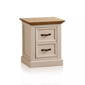 Mua Tủ Đầu Giường 2 Ngăn Kéo Seychelles Gỗ Sồi Ibie BSK2SEYO - Trắng (50 x 40 cm)