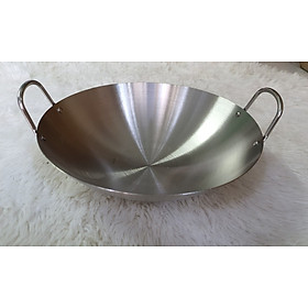 Mua Chảo xào sâu lòng – Chảo inox 2 quai 1 đáy loại nhỏ / Size 30 cm đến 46 cm