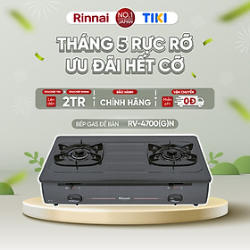 Mua Bếp gas dương Rinnai RV-4700(G)N mặt bếp men và kiềng bếp men - Hàng chính hãng.