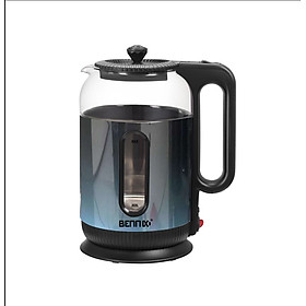 Mua Bình Đun Siêu Tốc Ủ Ấm 2 Lớp Cách Nhiệt Bằng Thuỷ Tinh Bennix BN-6116EK Dung Tích 2L Công Suất 1500W- Hàng Chính Hãng