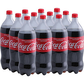 Lốc12 Chai Nước Giải Khát Có Gas Coca-Cola (1.5L / Chai)