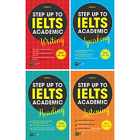 Hình ảnh Combo Step Up To IELTs Academic Reading + Listening + Writing + Speaking