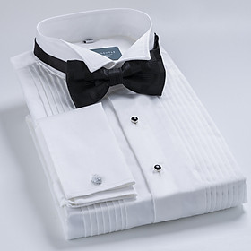 Áo sơ mi xếp ly mặc Tuxedo Wing Collar Anlimen Gentle Cuff Shirt