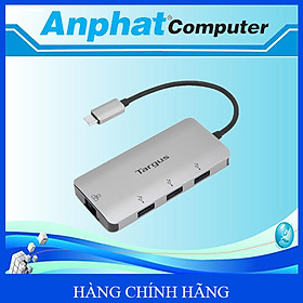 Hub TARGUS 4-Port USB 3.0 và Ethernet 4 in 1  ACA959 - Hàng Chính Hãng 