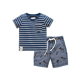 Set quần và áo bé trai cute hình khủng long