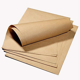 100 tờ giấy Kraft nâu (giấy xi măng) gói hàng 60x84 loại dày định lượng 120, chống thấm tốt