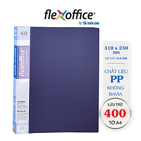 Bìa 20 lá A4 Thiên Long Flexoffice FO - DB01- Lưu trữ được 200 tờ A4