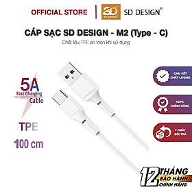 Mua Cáp sạc Type C M2 SD DESIGN Sạc ổn định  chất liệu cao cấp  dây dài 1M  bảo hành 1 đổi 1