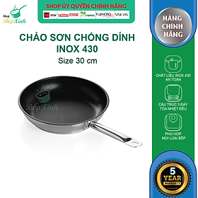 Chảo chống dính 3 đáy inox 430 Fivestar Standard (30cm)