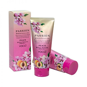 Sữa dưỡng thể cấp ẩm trắng da hương nước hoa Vacci Whitening Lotion - Peach ( Chiết xuất từ Trái Đào )