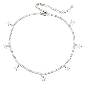 Necklace Alloy Five-Pointed Star Geometry Jewelry for Christmas