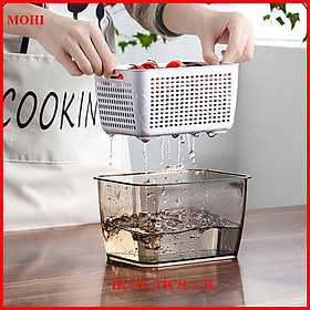 Mua Hộp Bảo Quản   Lưu Trữ Rau Củ Tươi Ngon Trong Tủ Lạnh  Phong Cách Nhật Bản- Hàng Chính Hãng- Giao Màu Ngẫu Nhiên