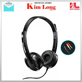 Mua Tai nghe Rapoo H100 chụp tai có dây On-ear - Wired Stereo (Jack 3.5 laptop và jack av cho Pc) - Hàng chính hãng