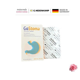 GOSTOMA Nhập khẩu Đức trung hoà acid giảm nhanh đau dạ dày do viêm, loét dạ dày tá tràng, trào ngược dạ dày thực quản, nóng rát, ợ hơi, ợ chua, đầy bụng, khó tiêu; người thường xuyên uống rượu bia, cà phê, chè; làm việc căng thẳng stress