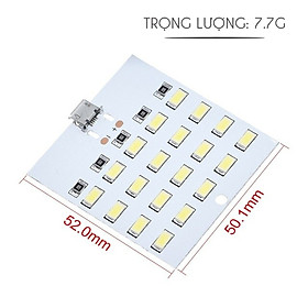 Mua Tấm Đèn Led 20 Bóng Led Khẩn Cấp Ban Đêm Với Cổng Nguồn Micro USB Siêu Sáng 5V 430mA ~ 470mA Chất Lượng Cao