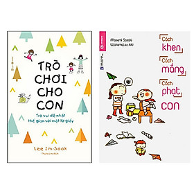 Hình ảnh Combo 2 cuốn sách cùng con trưởng thành: Trò Chơi Cho Con: Trò Vui Dễ Nhất Thế Gian Với Một Tờ Giấy + Cách Khen, Cách Mắng, Cách Phạt Con + Tặng bookmark Happy