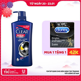 Dầu Gội Sạch Gàu Clear Men Deep Cleanse Sạch Sâu 630g