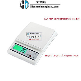 Mua Cân Điện Tử Nhà Bếp WH-B20 10kg màn hình led độ chính xác và độ bền cao Mặt cân chất liệu INOX 304