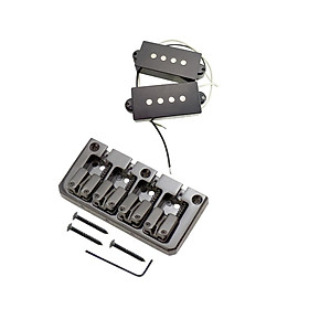 4 String Bass Bridge with   Pickup for Electric Bass Guitar Parts