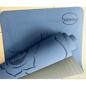 THẢM TẬP YOGA TPE ĐỊNH TUYẾN SUNNY 2 LỚP 6MM - TẶNG TÚI ĐỰNG THẢM YOGA