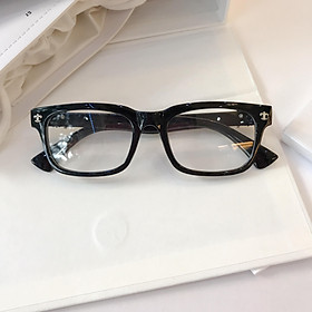 Kính gọng UNISEX mắt vuông chrome thời trang