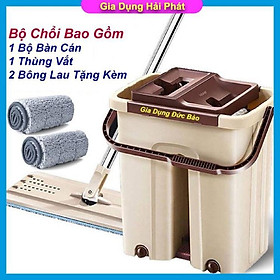 Mua Bộ Cây Lau Nhà  Chổi Lau Nhà Thông Minh Tự Vắt 360 Độ (SIZE ĐẠI) Cao Cấp TẶNG Kèm 2 Miếng Lau Siêu Sạch