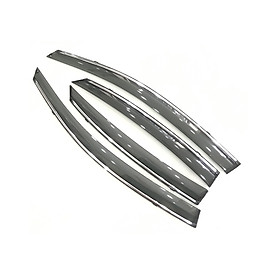 Bộ vè che mưa dành cho xe Hyundai Accent 2017-2019 chỉ mạ Crom cao cấp