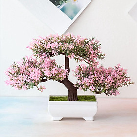 Artificial Potted Tree Bonsai Fake Plant Desk Ornament Home Office Garden Decor Gift