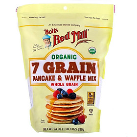 Bột Pancake đa hạt 7 loại hạt hữu cơ Bob s Red Mill Organic 7 Grain Flour