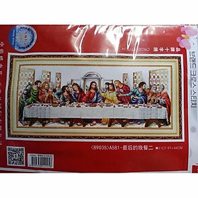 Mua Tranh thêu chữ thập BỮA TIỆC LY -12 VỊ THÁNH TÔNG ĐỒ A581 (97×44 cm) chưa thêu