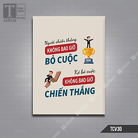 Mua Tranh Canvas treo tường động lực văn phòng câu nói slogan truyền cảm hứng TCV29-30-88-89