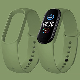 Dây cao su thay thế cho Vòng đeo tay Xiaomi Mi Band 5, không phù hợp Miband 3, Mi band 4 - Hàng Nhập Khẩu