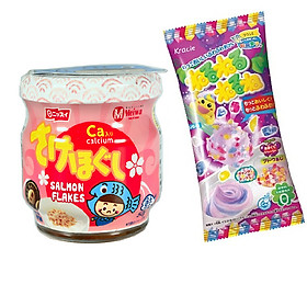 Ruốc cá hồi Meiwa vị ít muối cho bé và gia đình - Tặng 1 gói kẹo popin cookin vị grape