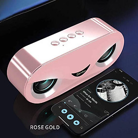 Loa Bluetooth M6 LED Owl Ổ đĩa flash USB Thẻ TF được kết nối với máy tính để bàn Đèn thở đầy màu sắc Âm thanh âm lượng cao Màu sắc: Vàng hồng