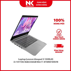 Laptop Lenovo Ideapad 3 15IML05 i3-10110U 8GB/256GB/Win11 81WB01DXVN - Hàng chính hãng