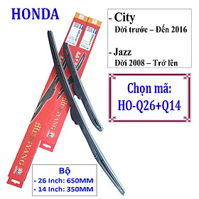 Bộ 2 thanh gạt nước mưa ô tô đa năng Nano cao cấp dành cho hãng xe Honda