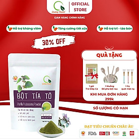 [CHÍNH HÃNG] Bột Tía Tô Quảng Thanh 100% Nguyên Chất Sấy Lạnh - Bổ phổi phế, đẹp da, hỗ trợ bệnh Gout - Gói 100 gr
