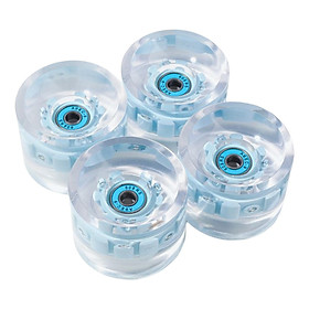 Skateboard Wheels Replacement with Bearings Accessories 78A for Skateboard Blue