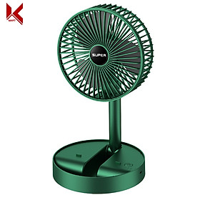Mua Quạt tích điện mini để bàn cao cấp xếp gọn  3 chế độ gió kèm giá đỡ điện thoại - K-Mart