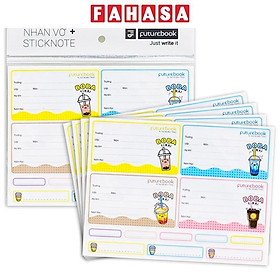 Bộ 20 Nhãn Vở + 40 Sticker Boba Time - Futurebook N142