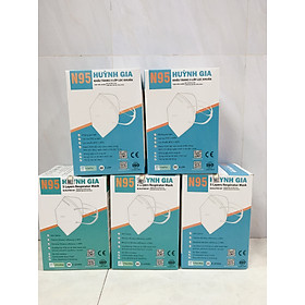 Khẩu trang n95 huỳnh gia trắng- đen 1 hộp 20 cái